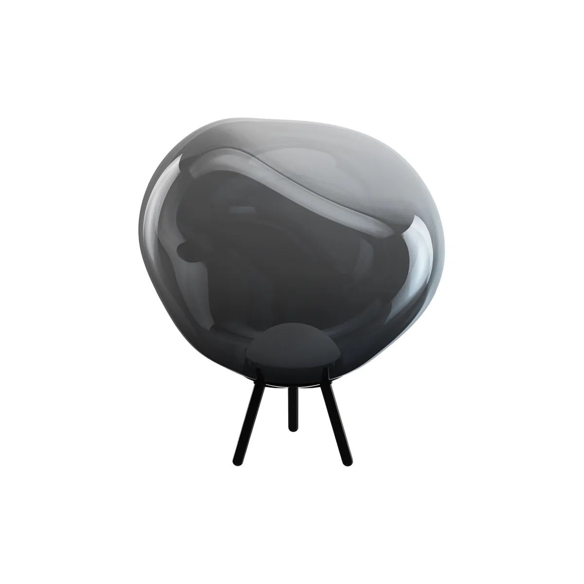 Schnurlosleuchte Melt - Grau - Geblasenes Polycarbonat - Designer Tom Dixon de Tom Dixon – photo du produit