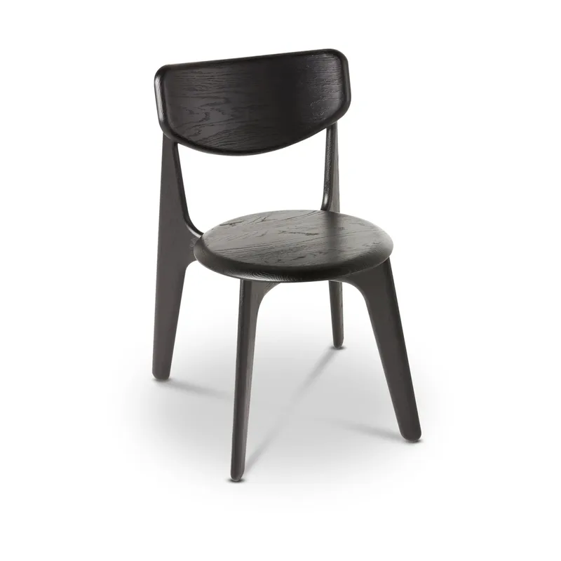 Slab Dining Stuhl Schwarz von Tom Dixon – Produktfoto