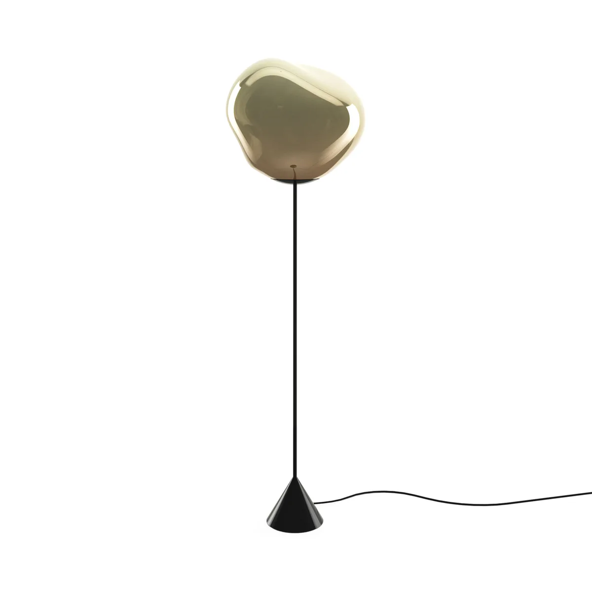 Stehleuchte Melt - Gold - Geblasenes Polycarbonat - Designer Tom Dixon van Tom Dixon – productfoto
