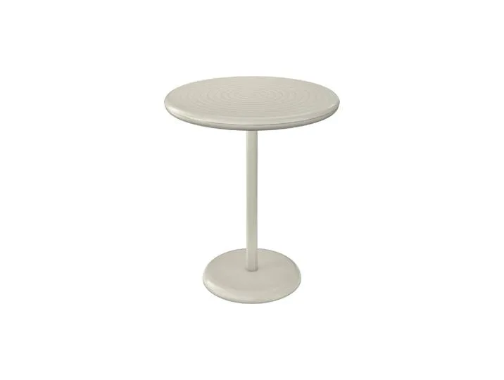 Table ronde Groove - Beige - Aluminium - Designer Tom Dixon de Tom Dixon – photo du produit