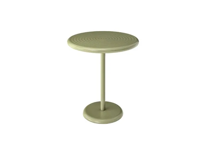 Table ronde Groove - Vert - Aluminium - Designer Tom Dixon de Tom Dixon – photo du produit