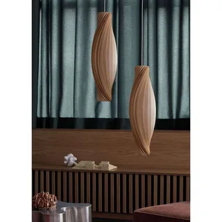 hanglamp nr. 111, 72 cm hoog, berkenhout, E14 by Tom Rossau in Licht hout – product photo 2 of 5