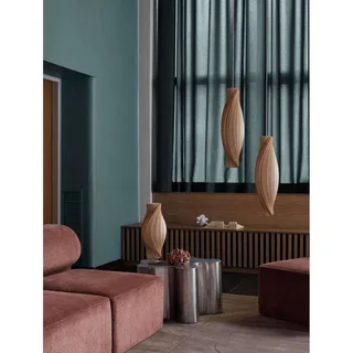 hanglamp nr. 111, 72 cm hoog, berkenhout, E14 by Tom Rossau in Licht hout – product photo 3 of 5