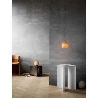 hanglamp ST906 Mini, berkenhout, 17 cm, hout, E27 fra Tom Rossau i Licht hout – produktbillede 3 af 3