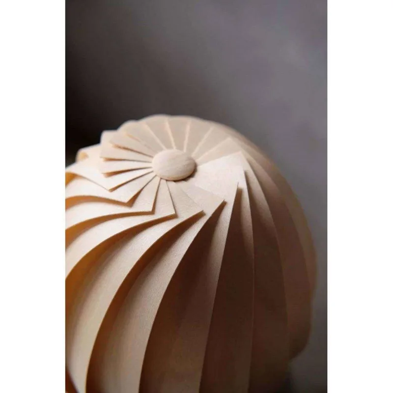 tafellamp ST906 Mini, berkenhout, 19 cm, hout, E27 by Tom Rossau in Licht hout – product photo