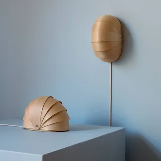 tafellamp ST908, natuurlijk berkenhout, 19 cm, G9 från Tom Rossau i Berk naturel – produktbild 2 av 2