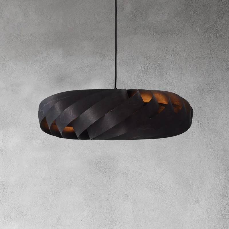 TR5 Hanglamp Ø60 Birch Black by Tom Rossau in Black – product photo