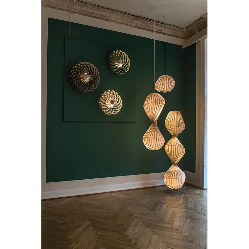 TR5 Wandlamp Ø60 Birch Natural de Tom Rossau – photo du produit