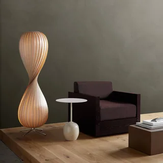 vloerlamp TR10, 138 cm hoog, berkenhout, E27 by Tom Rossau in Licht hout – product photo 2 of 2