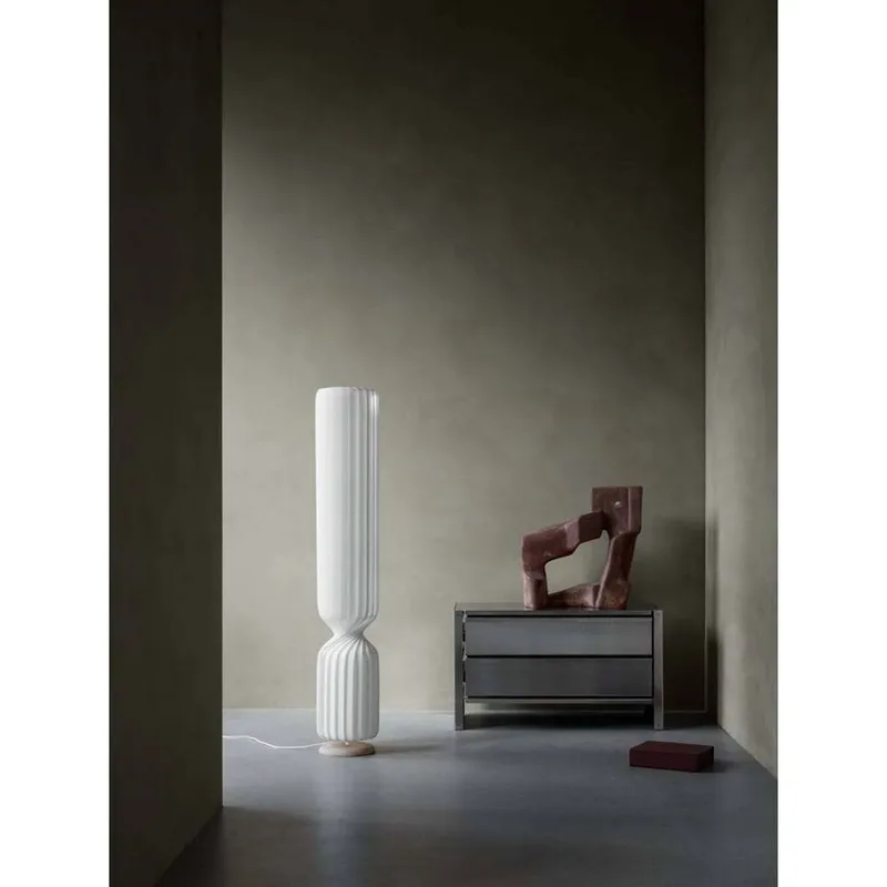 vloerlamp TR41, kunststof, 147 cm, E27 van Tom Rossau in Wit – productfoto