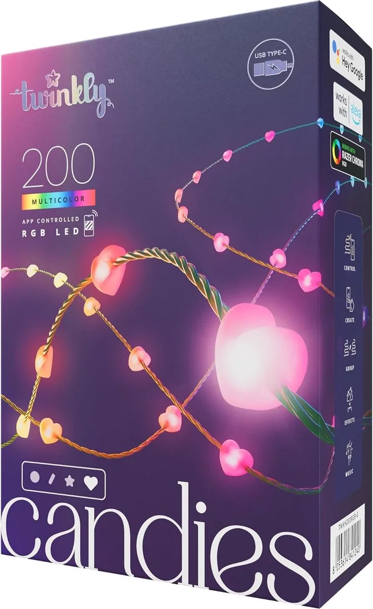 Candies Hearts 200 LED van Twinkly – productfoto