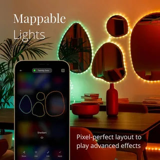 Dots LED lichtketting RGB, IP44, 10m by Twinkly in Black – product photo 5 of 5