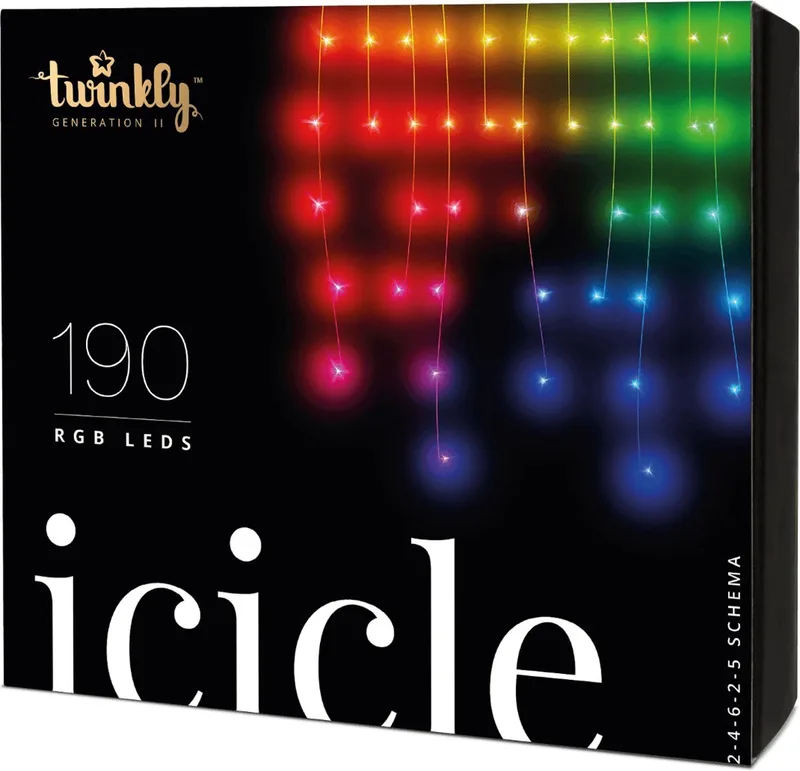 Icicles - Kerstboomverlichting - 190 LED RGB 5x0,7m by Twinkly – product photo