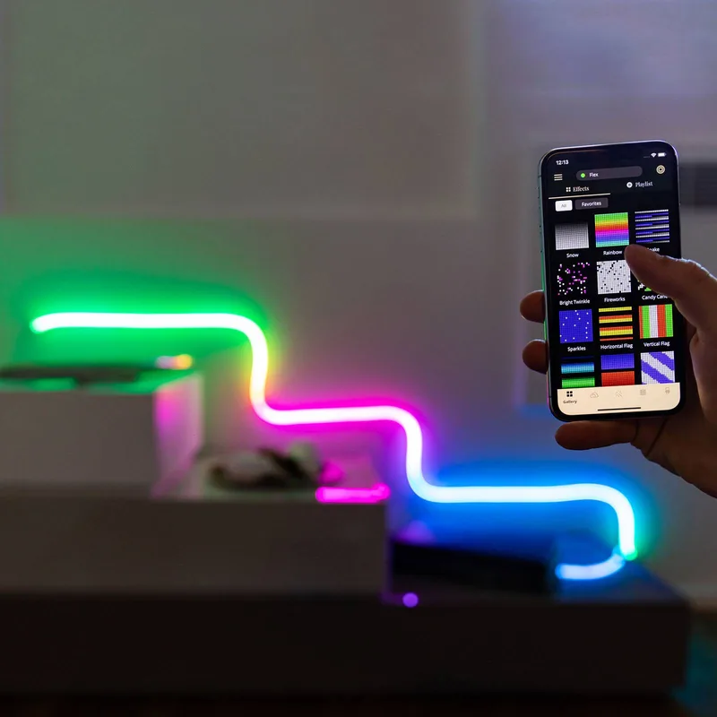 Light flex LED lichtslang RGB 2m WIFI by Twinkly in White – product photo 5 of 5