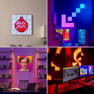 RGB kvadrater svart 1-delad startuppsättning USB-C från Twinkly i Svart – produktbild 4 av 5