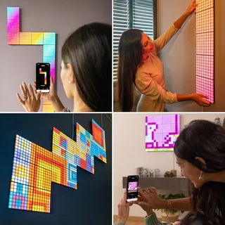 RGB kvadrater svart 1-delad startuppsättning USB-C från Twinkly i Svart – produktbild 5 av 5