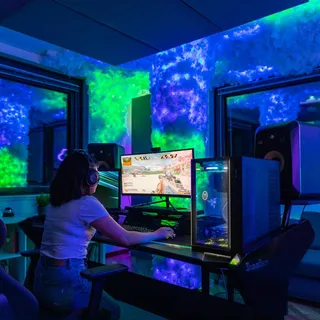 RGB lichtkettingen, 250 lampjes 20m van Twinkly in Zwart – productfoto 3 van 5