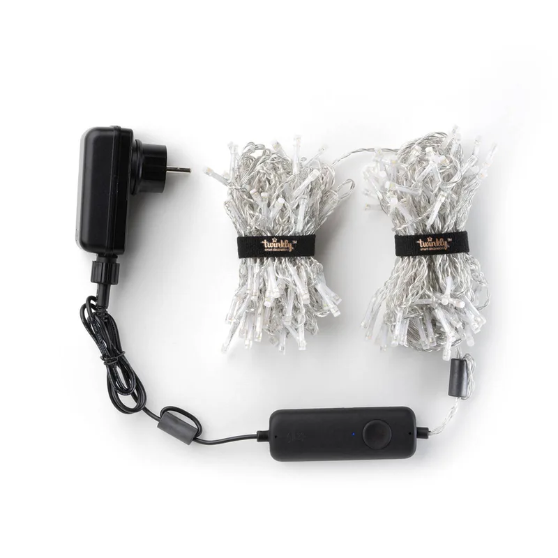 RGBW lichtgordijn, 210 LED's van Twinkly in Transparant – productfoto 5 van 5