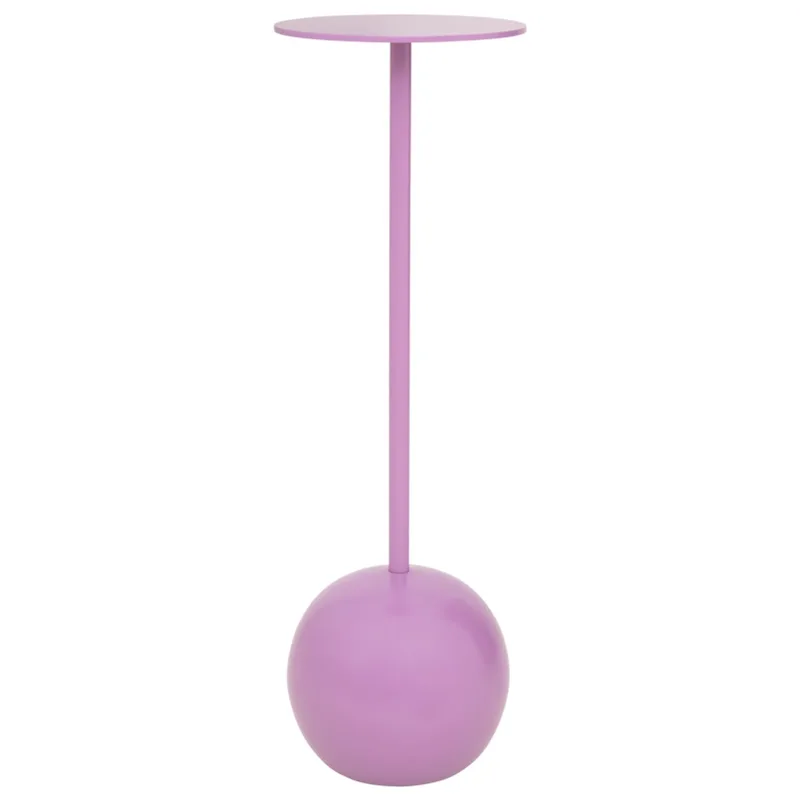 bijzettafel High - M - Liatris - D21cm H66cm by Urban Nature Culture in Purple – product photo