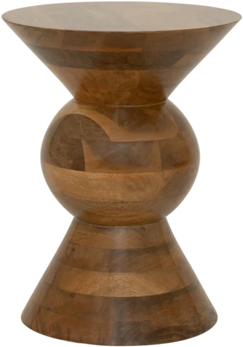 Bijzettafel Lustro D30cm H40cm de Urban Nature Culture en Hout – photo du produit