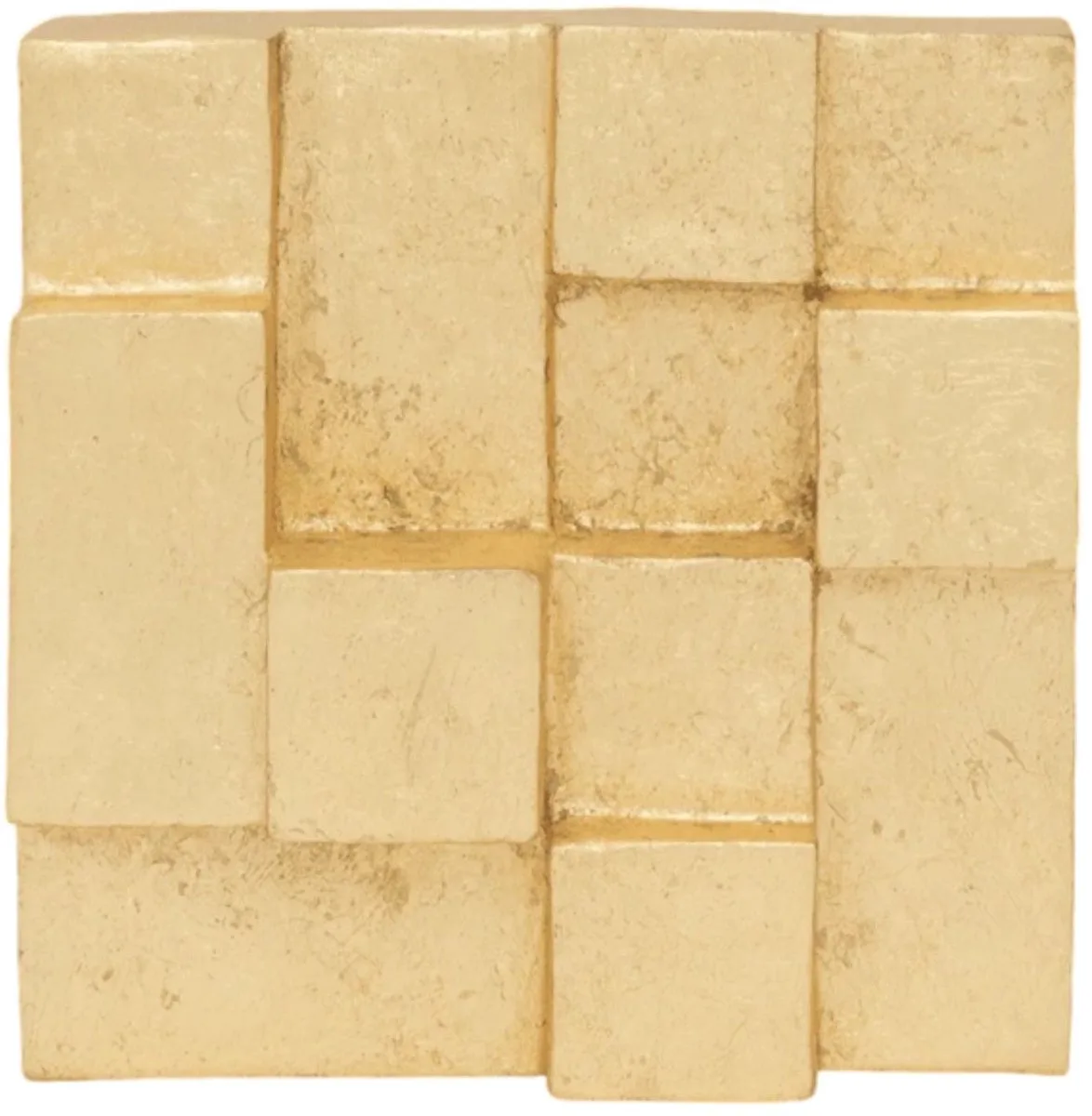 Burokko Wanddecoratie – 40 x 40 cm – 3D Ecomix Wandobject de Urban Nature Culture en Or – photo du produit