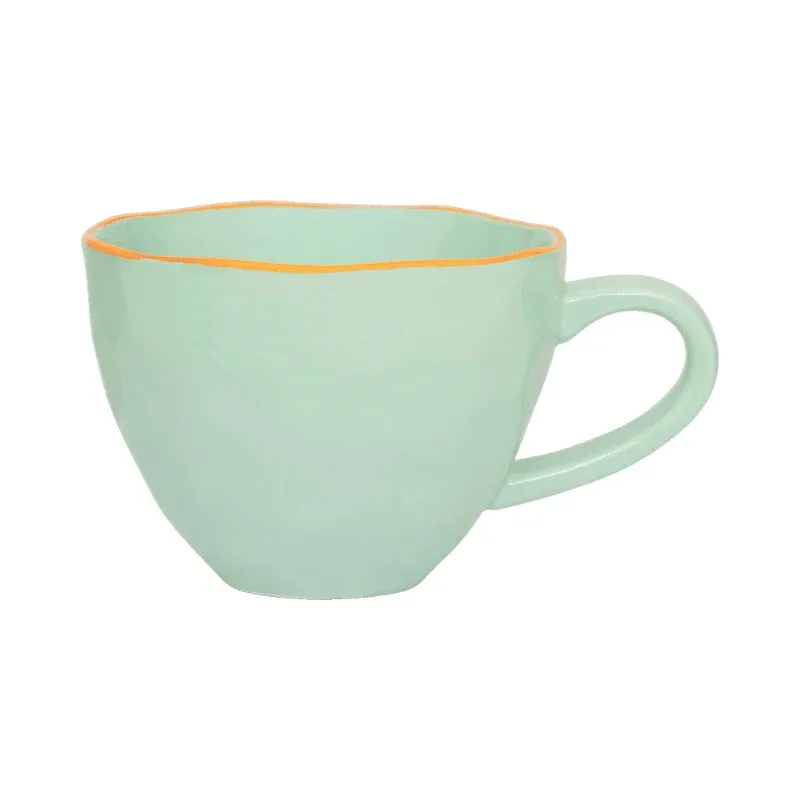Good Morning Cappuccino Kop Sculpted Celadon by Urban Nature Culture – product photo
