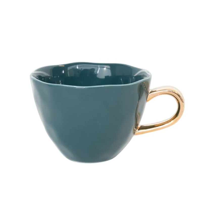 Good Morning Cappuccino Tasse 30cl Blue green von Urban Nature Culture – Produktfoto