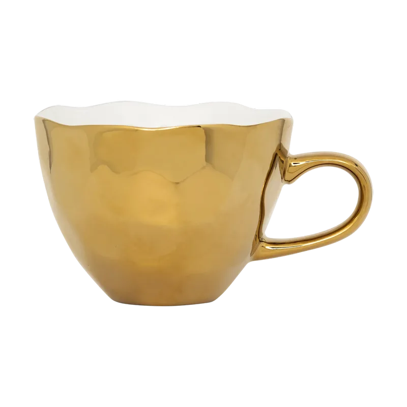 Good Morning Cappuccino Tasse 30cl Gold von Urban Nature Culture – Produktfoto