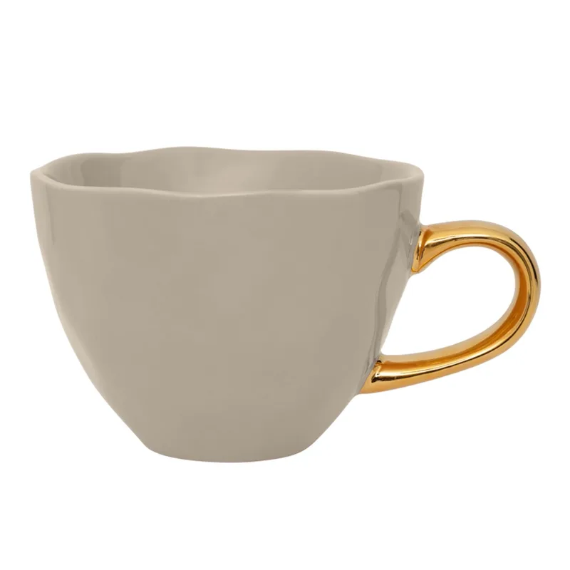 Good Morning kopje Cappuccino / Tea - Gray Morn- 11x8cm (per stuk) by Urban Nature Culture in Grey – product photo