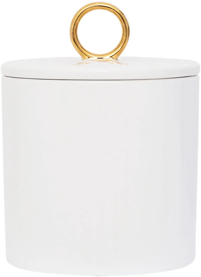 Good Morning Storage Jar D12cm H15.5cm / goud by Urban Nature Culture in White – product photo