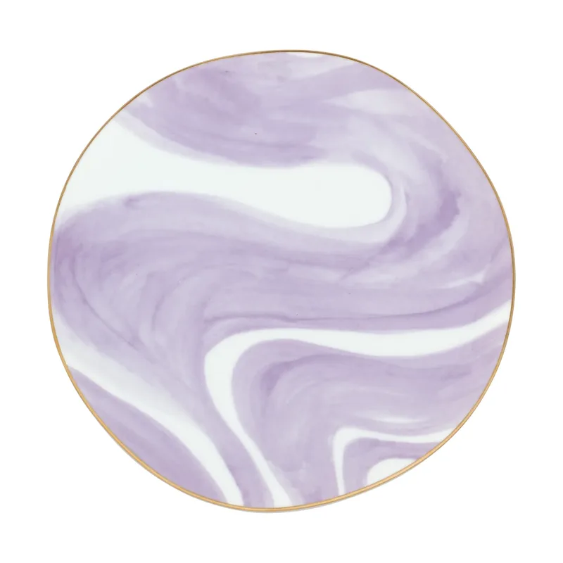 Good Morning Teller 17cm weiß Valuri violet von Urban Nature Culture – Produktfoto