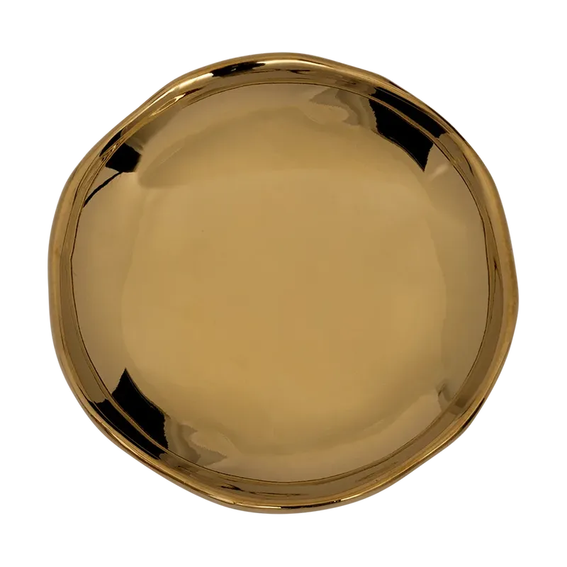 Good Morning Teller small Ø9 cm Gold von Urban Nature Culture – Produktfoto