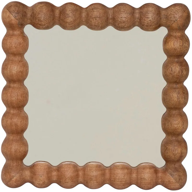 spiegel Sot Mango Hout 25x25x3 cm de Urban Nature Culture en Marron – photo du produit