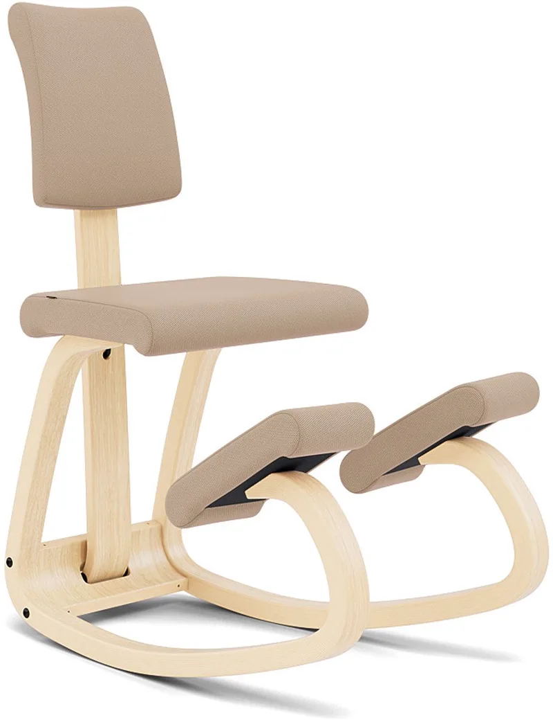 Variable Plus Balansstoel Beige/Naturel Tonal van Varier in Beige – productfoto