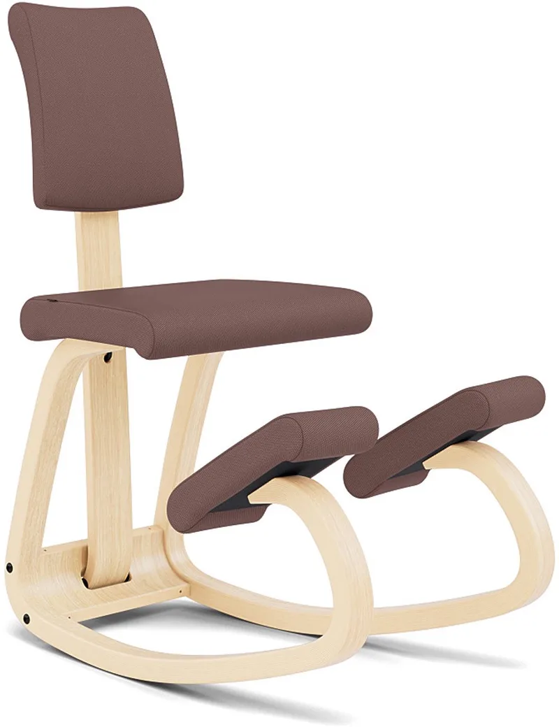Variable Plus Balansstoel Bruin/Naturel Tonal van Varier in Bruin – productfoto