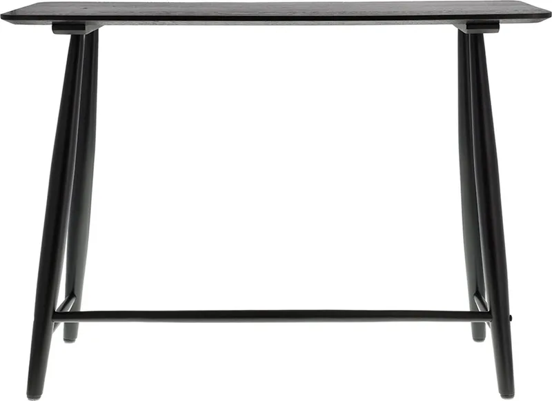 Bast Bureau 100 x 44,5 x 73 cm Zwart by Villa Collection in Black – product photo