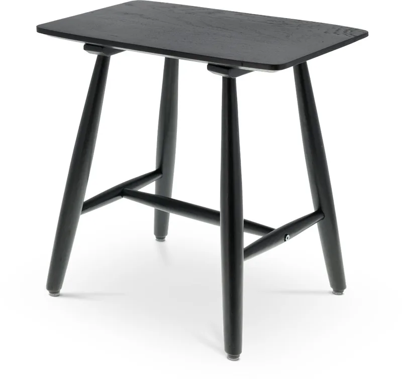Bast Kruk 46,5 x 28 x 45 cm van Villa Collection in Zwart – productfoto