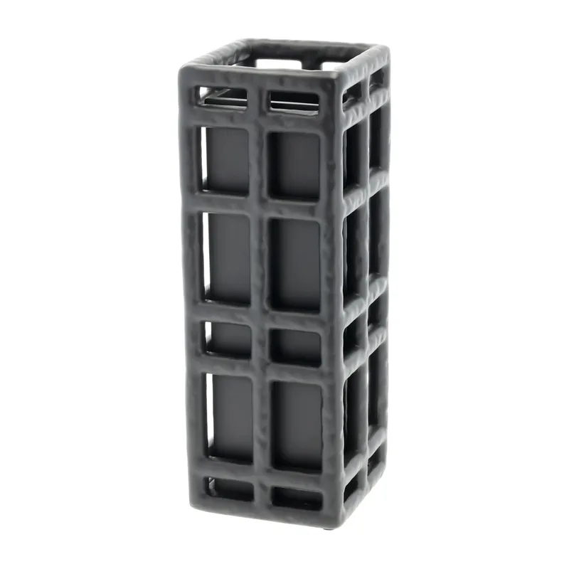 Lyng Vase 11 x 11 x 30cm Black von Villa Collection – Produktfoto