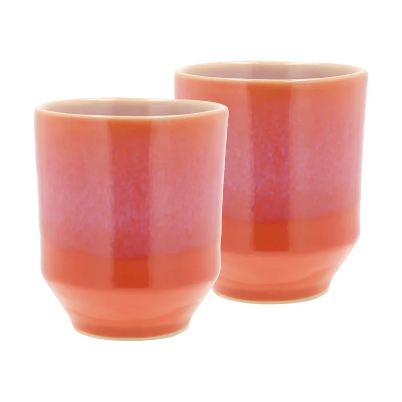 Styles Tasse 18 cl 2er-Pack Lila-Orange fra Villa Collection – produktbillede