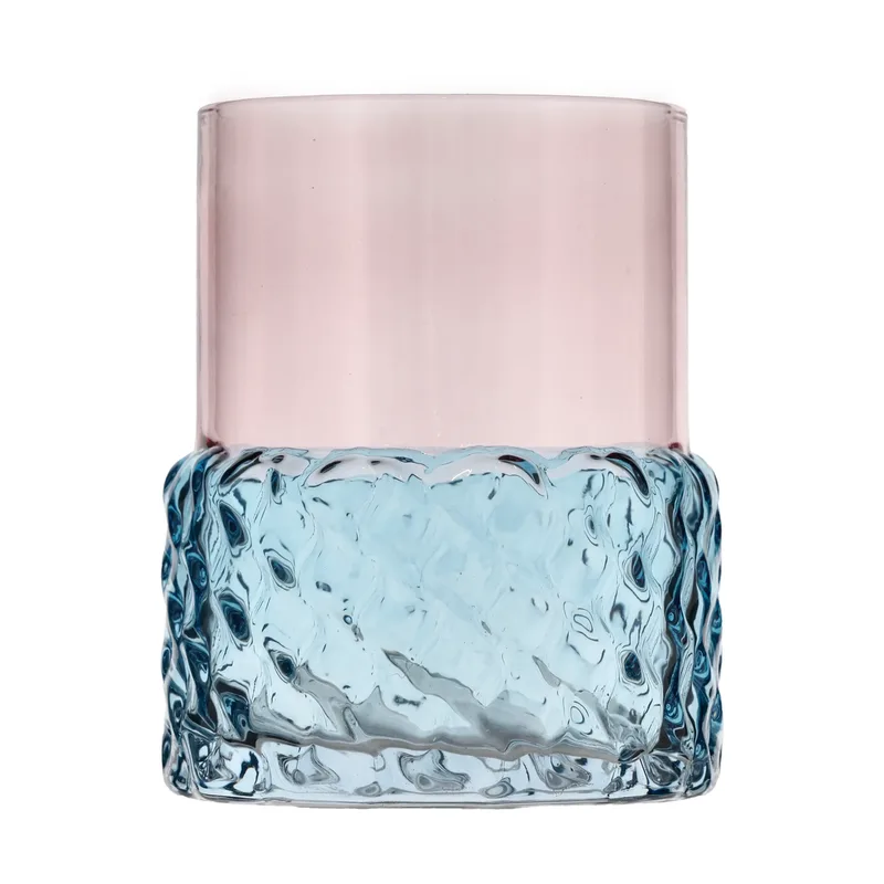 Styles Teelichthalter Ø7,7x10 cm Blau-rosa von Villa Collection – Produktfoto