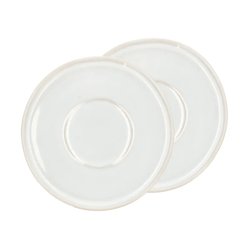 Styles Teeteller Ø13 cm 2er-Pack Cream white fra Villa Collection – produktbillede
