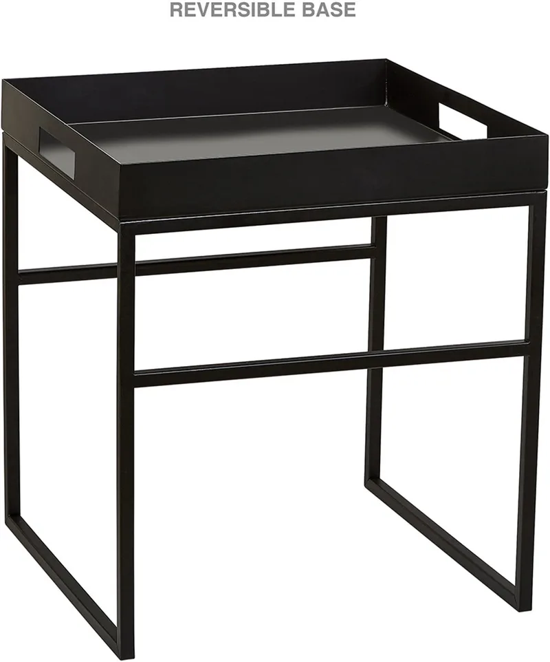 Svir Tafel 40 x 40 x 45 cm Zwart de Villa Collection en Black – photo du produit