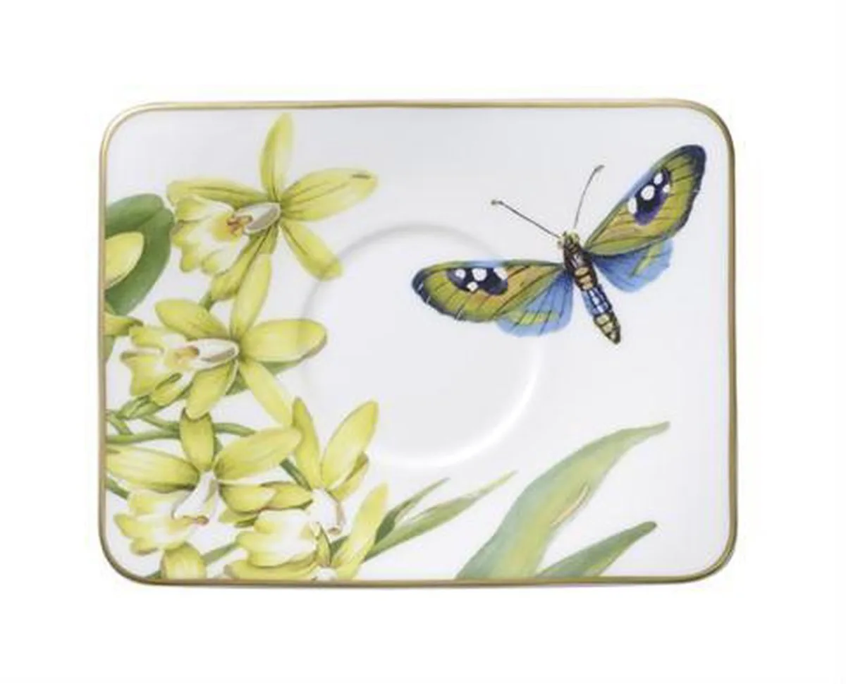 Amazonia - Espressoschotel 14x11cm von Villeroy & Boch in Grün, Weiß, Gelb – Produktfoto