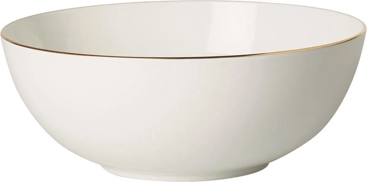 Anmut Gold - Slaschaal 23cm van Villeroy & Boch in Wit, Goud – productfoto