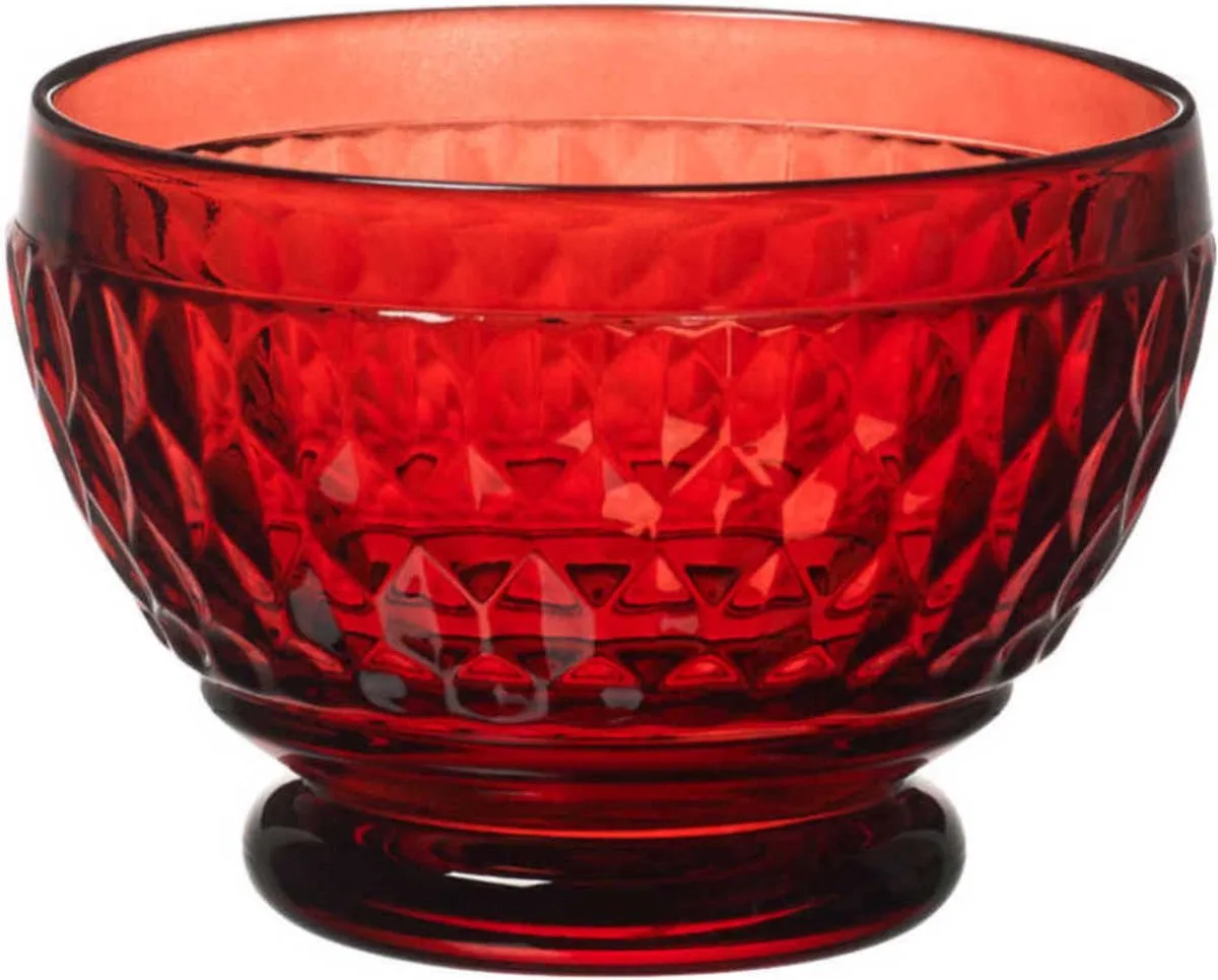 Boston coloured Dessertschaaltje Red - 11,5 cm - 0,43 l von Villeroy & Boch in Rot, Transparent – Produktfoto