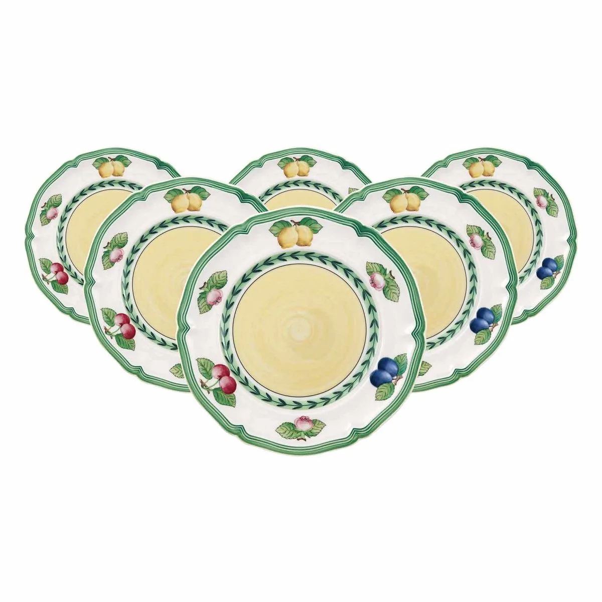Brotteller French Garden Fleurence ø 17,4 cm Set van 6 by Villeroy & Boch in Gekleurd – product photo