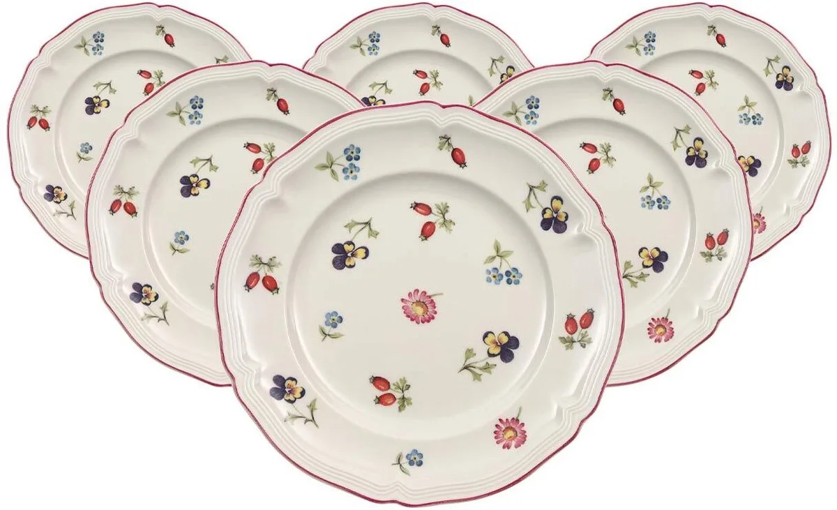 Brotteller Petite Fleur ø 17,4 cm Set van 6 van Villeroy & Boch in Wit-gekleurd – productfoto