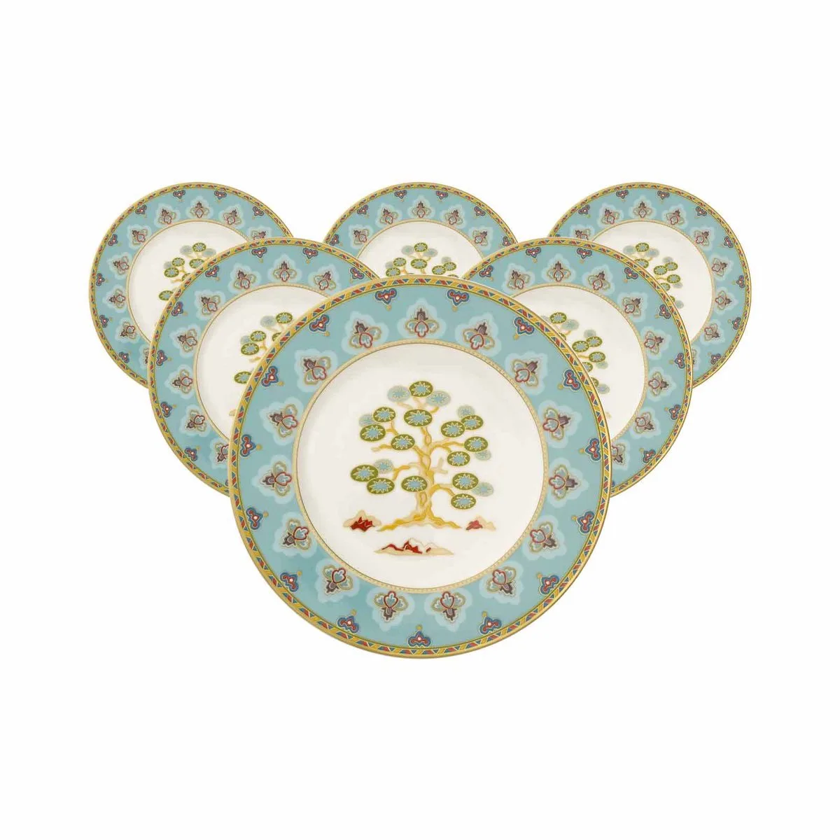 Brotteller Samarkand Aquamarin ø 16,4 cm Set van 6 van Villeroy & Boch in Gekleurd – productfoto