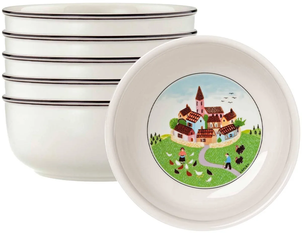 Dessertschalen Design Naif ø 13 cm Set van 6 von Villeroy & Boch in Gekleurd – Produktfoto