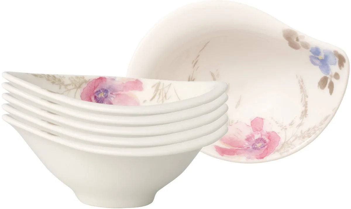 Dipschälchen Mariefleur Gris Serve & Salad 12 x 8 cm Set van 6 från Villeroy & Boch i Gekleurd – produktbild